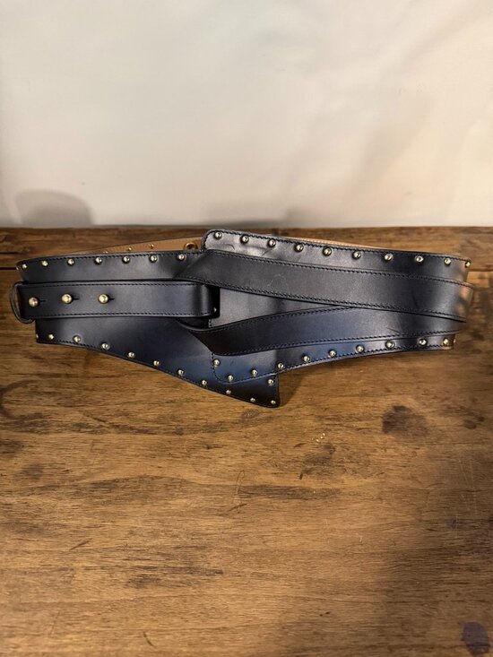 balmain black and gold belt main image 4